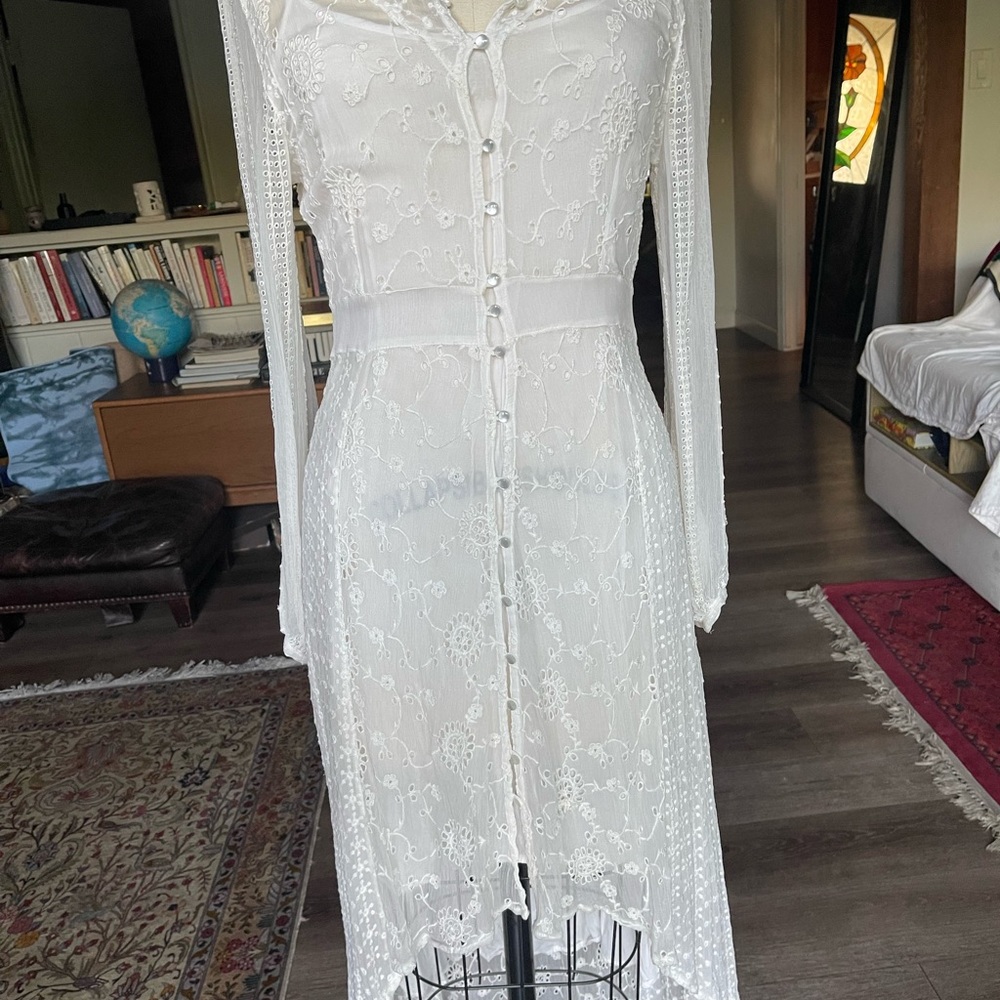 Free People White Lace Dress - Picture 3 of 10